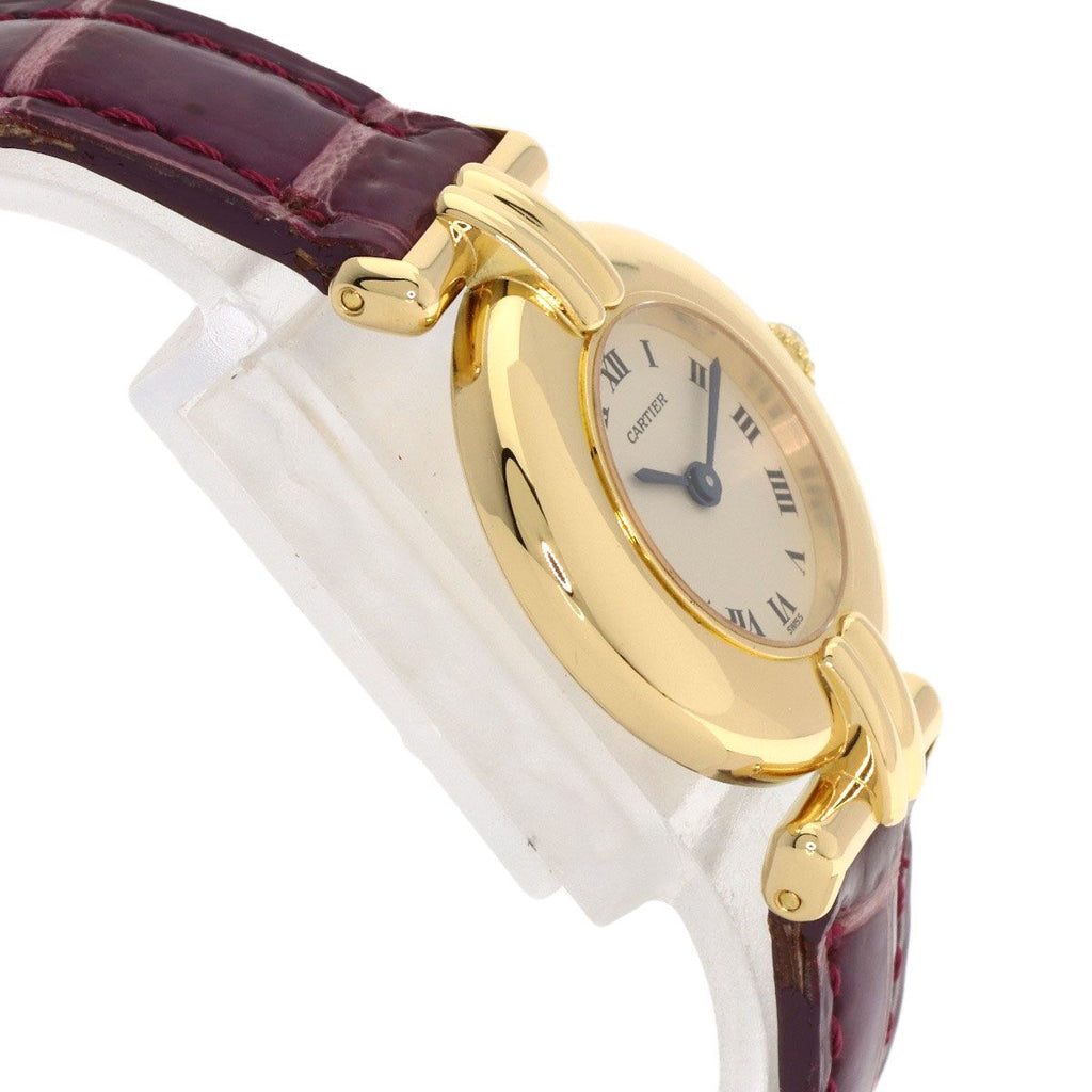 Cartier Must Colise Watch 18K Yellow Gold Leather — view 6