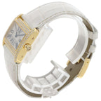 Cartier Mini Tank Divan Diamond Watch 18K Yellow Gold Leather — view 2