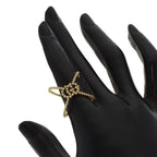 Gucci GG Running Diamond Ring 18K Yellow Gold — view 7