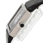 Chanel Mademoiselle Diamond Bezel Watch 18K White Gold Leather — view 5