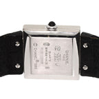 Chanel Mademoiselle Diamond Bezel Watch 18K White Gold Leather — view 7