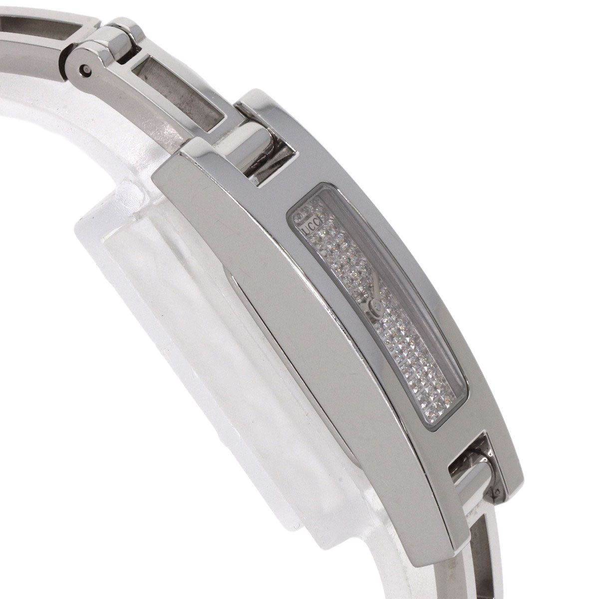 Gucci Square Face Dial Diamond Watch SS — view 6