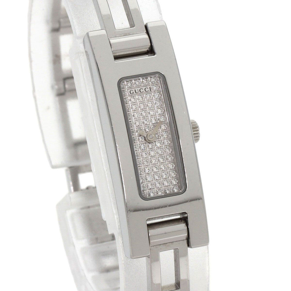 Gucci Square Face Dial Diamond Watch SS — view 4