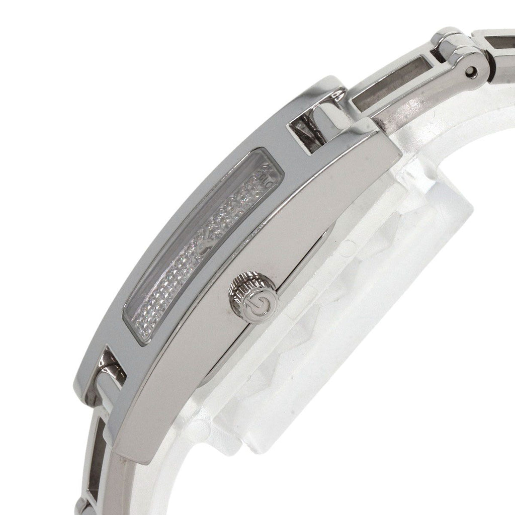 Gucci Square Face Dial Diamond Watch SS — view 5