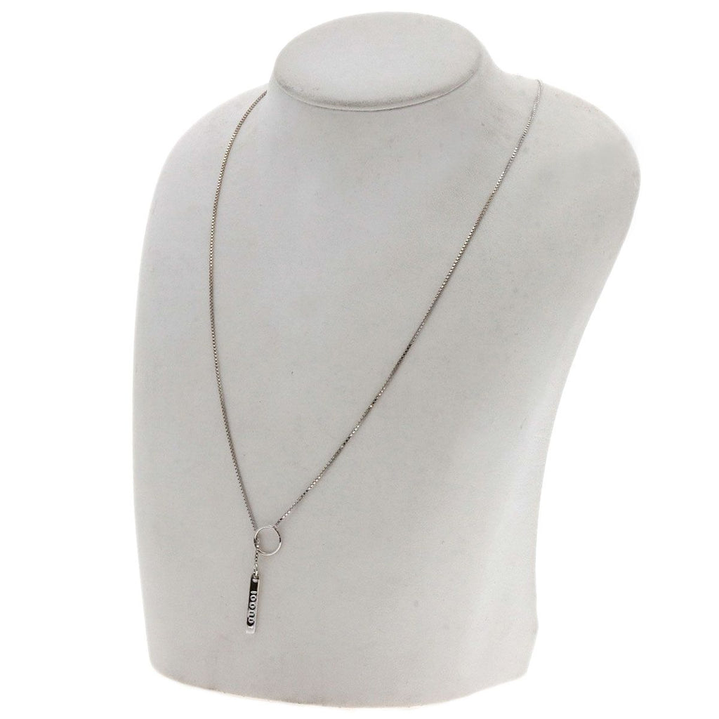 Gucci Lariat Necklace 18K White Gold — view 4