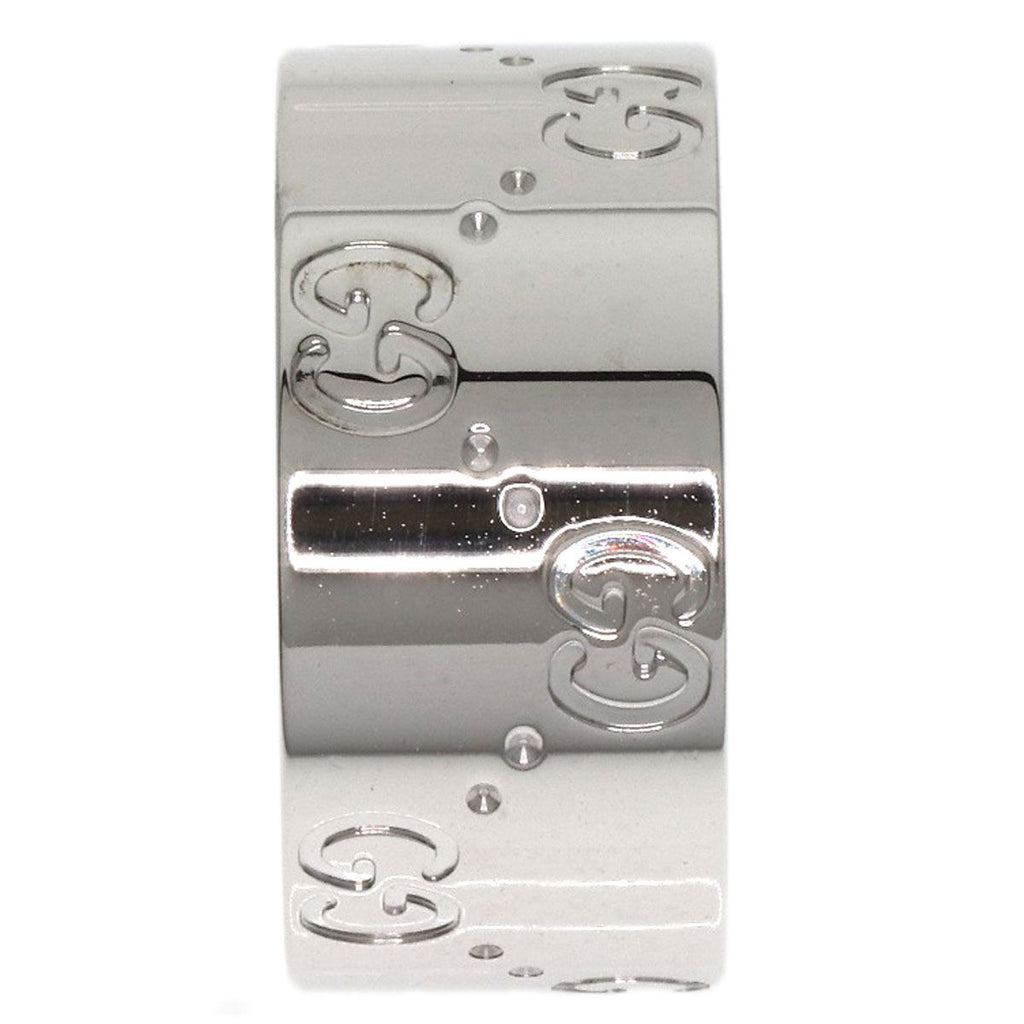 Gucci GG Icon Wide Ring 18K White Gold — view 4
