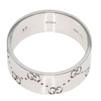 Gucci GG Icon Wide Ring 18K White Gold — view 5