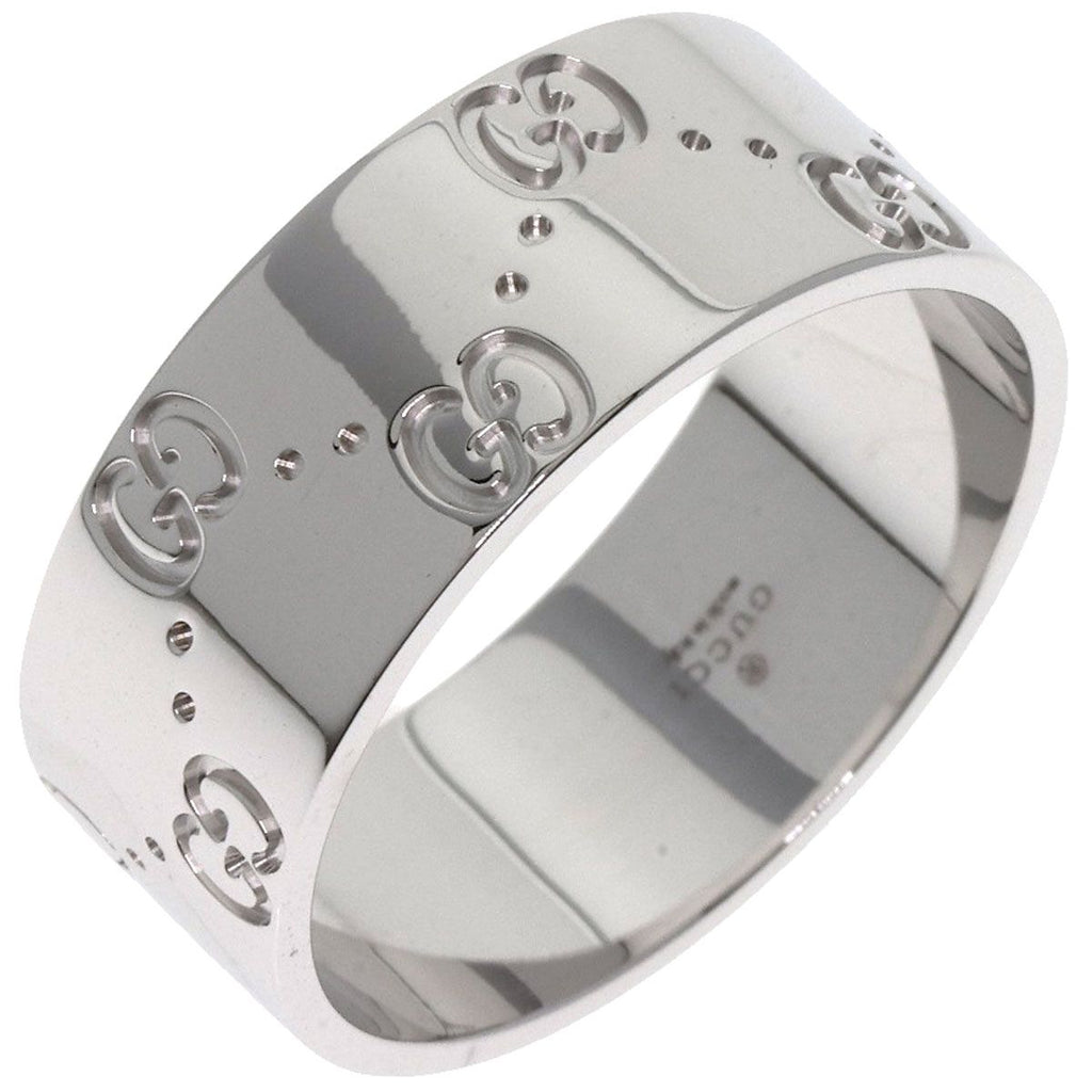 Gucci GG Icon Wide Ring 18K White Gold — view 2