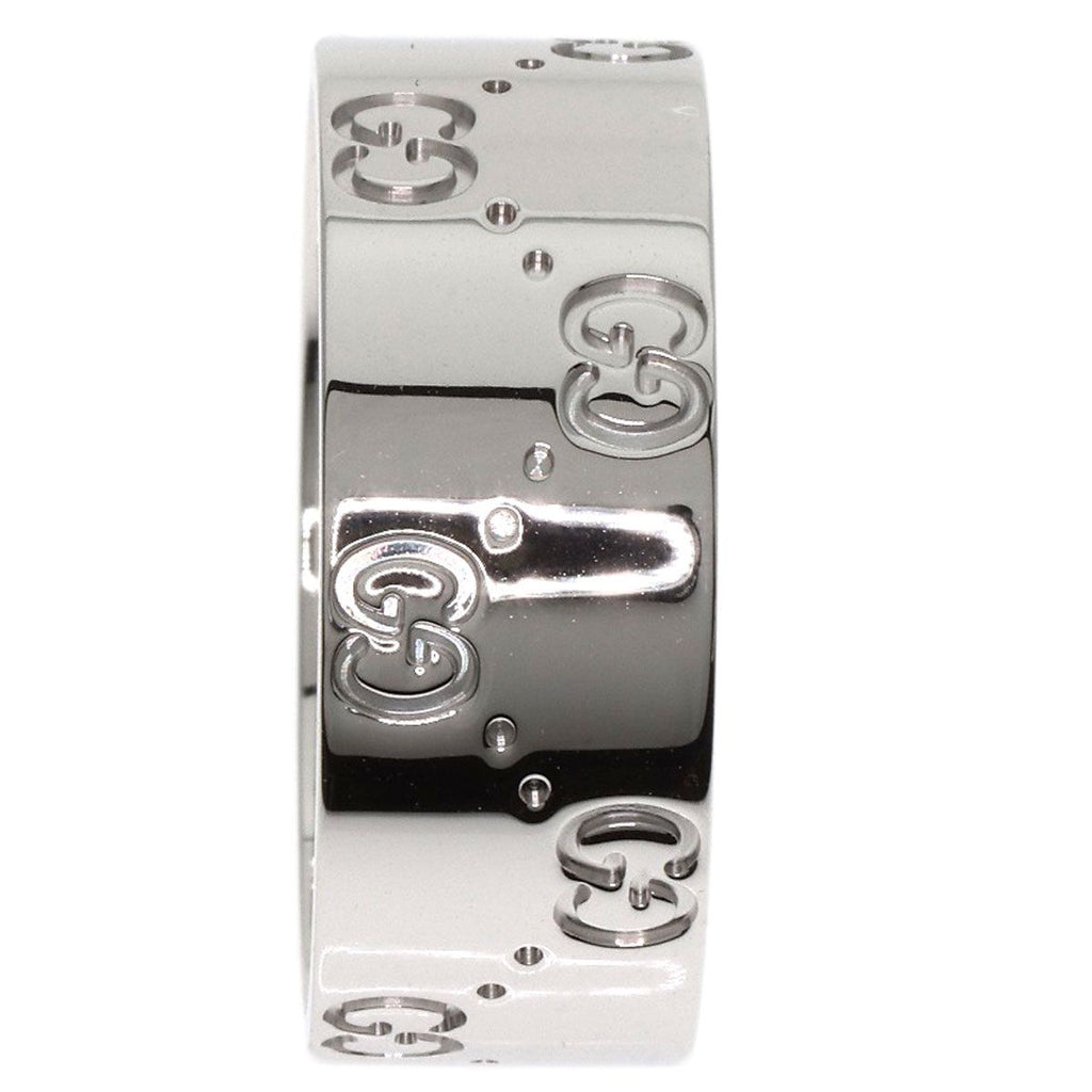 Gucci GG Icon Wide Ring 18K White Gold — view 4