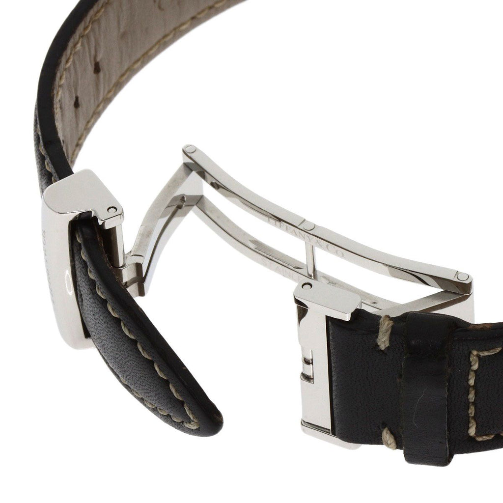 Tiffany & Co. Atlas Dome Chronograph Watch SS Leather — view 8