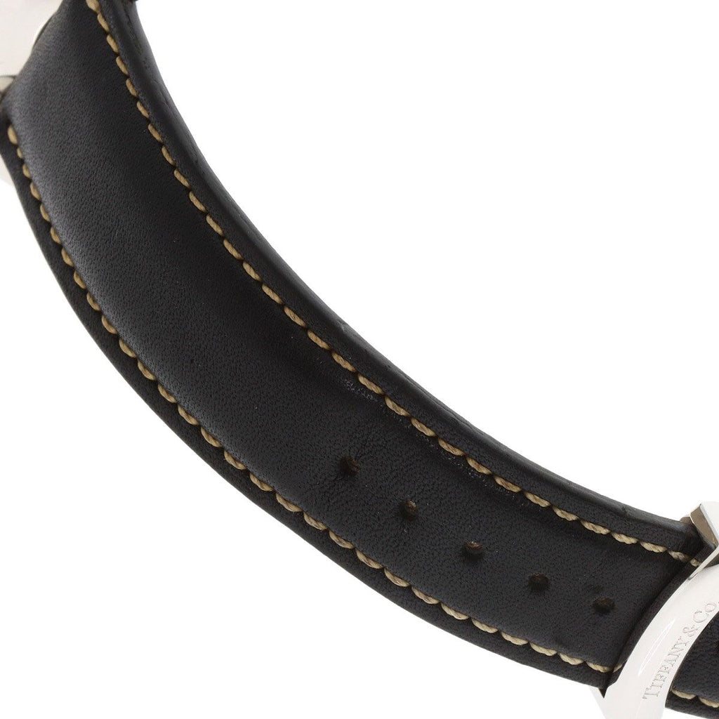 Tiffany & Co. Atlas Dome Chronograph Watch SS Leather — view 9