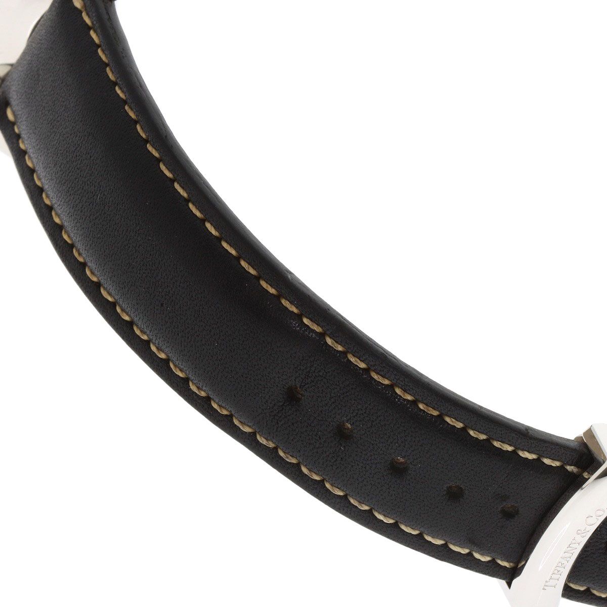 Tiffany & Co. Atlas Dome Chronograph Watch SS Leather — view 9