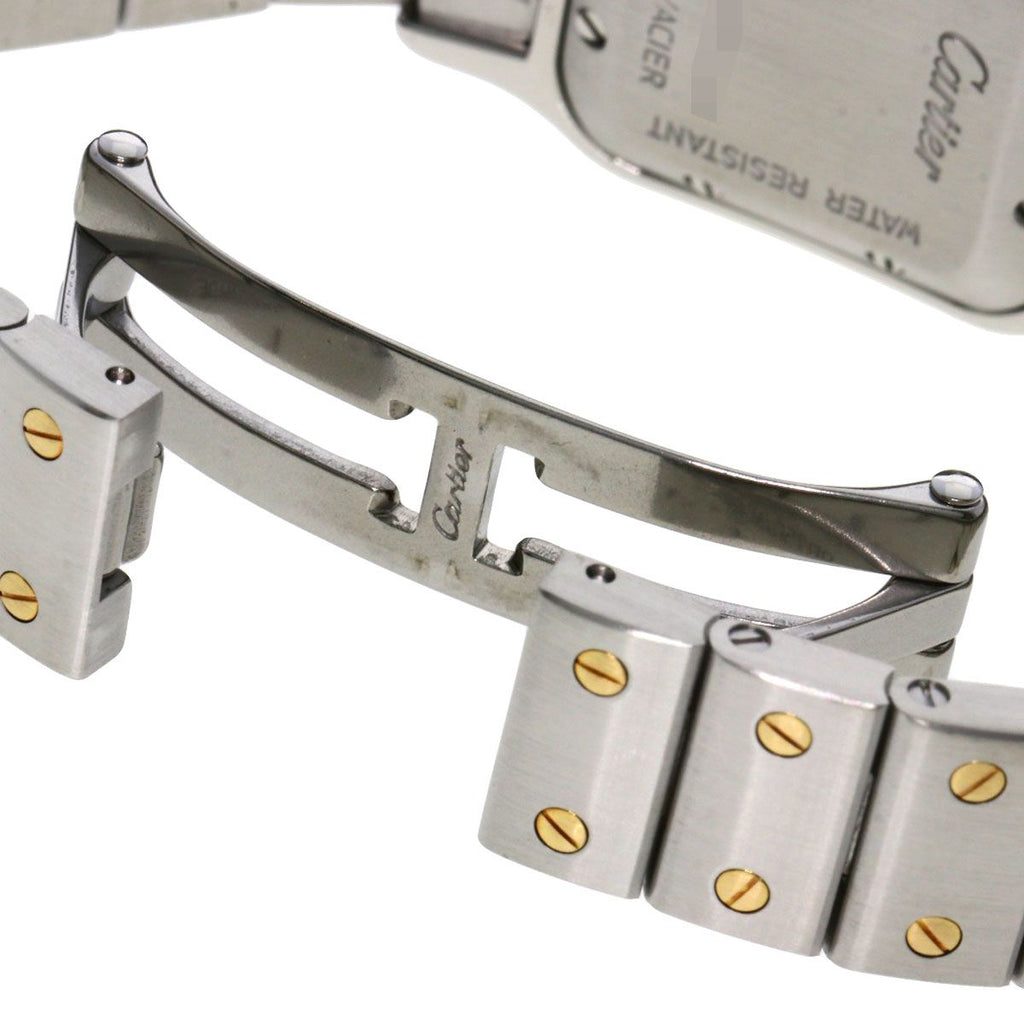 Cartier Santos Galve SM Anniversary Model Watch SS Yellow — view 8