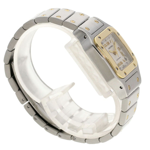 Cartier Santos Galve SM Anniversary Model Watch SS Yellow — view 2