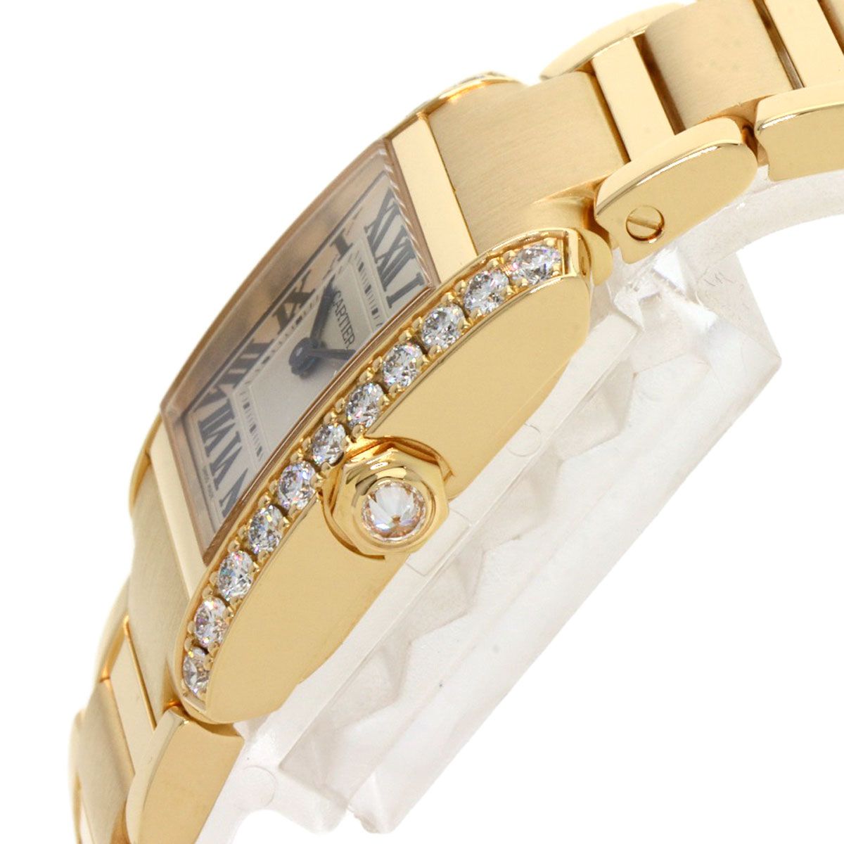 Cartier Tank Francaise SM Diamond Watch 18K Yellow Gold — view 5