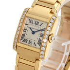 Cartier Tank Francaise SM Diamond Watch 18K Yellow Gold — view 3
