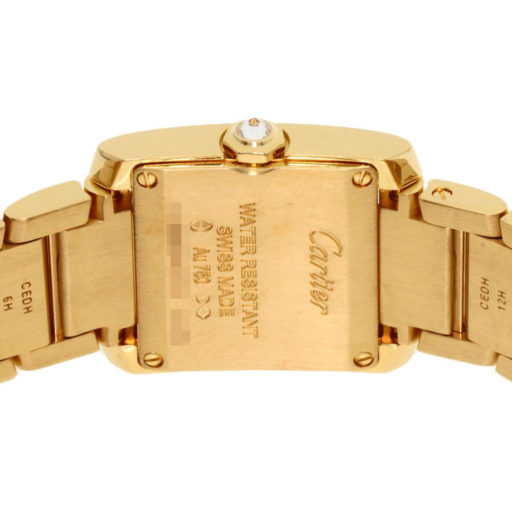 Cartier Tank Francaise SM Diamond Watch 18K Yellow Gold — view 7