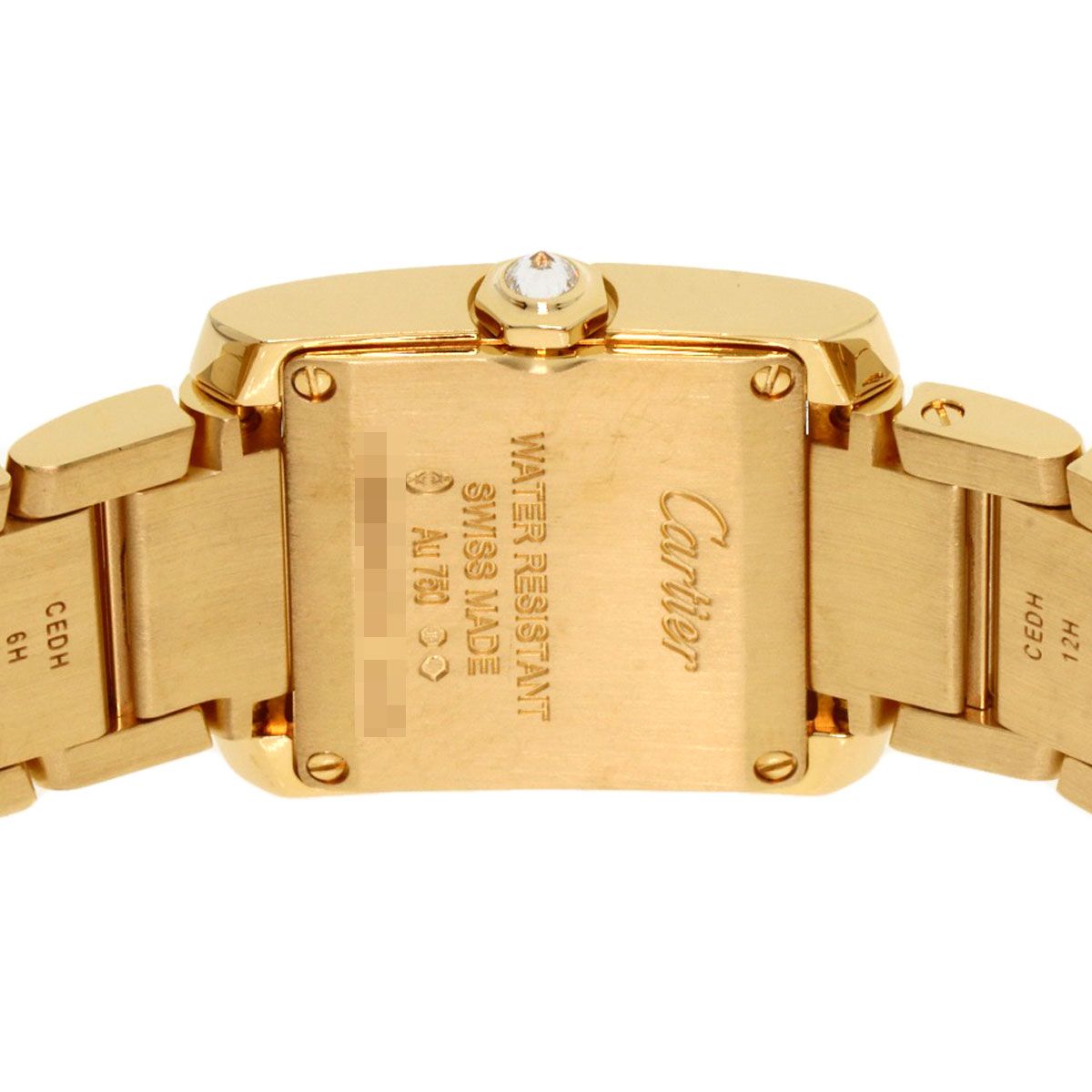 Cartier Tank Francaise SM Diamond Watch 18K Yellow Gold — view 7