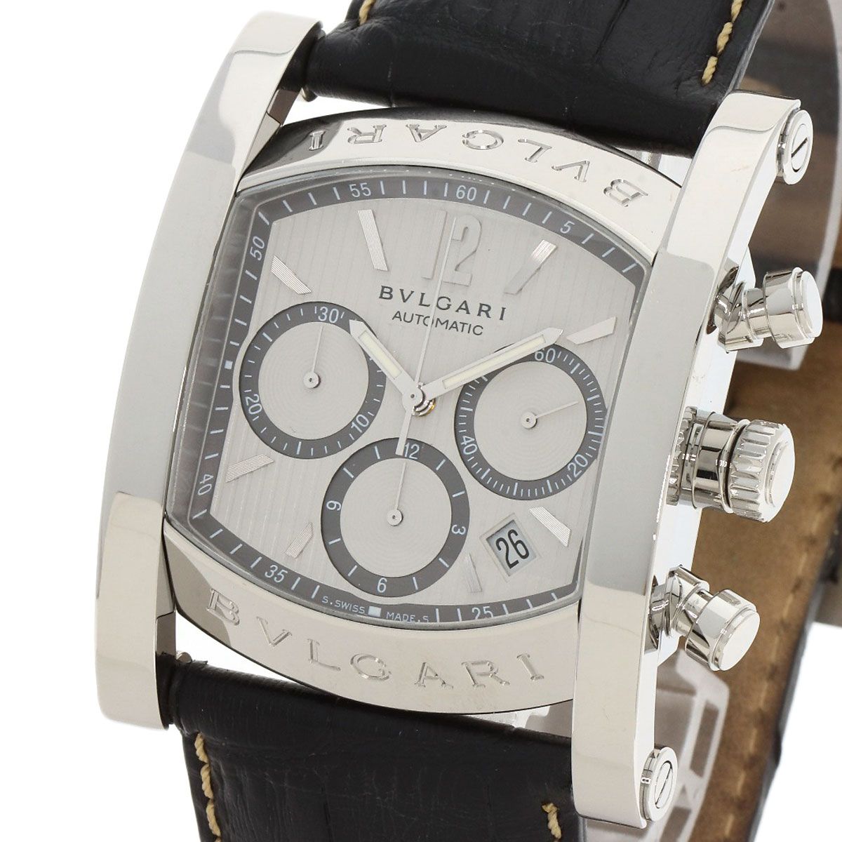 Bvlgari Ashoma Watch SS Leather — view 3