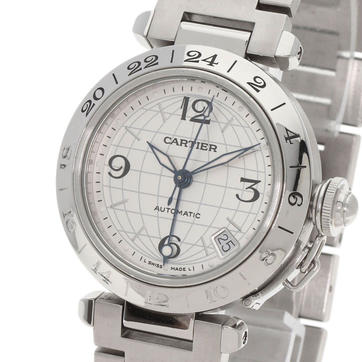 Cartier Pasha C Meridian Watch SS Boys — view 3