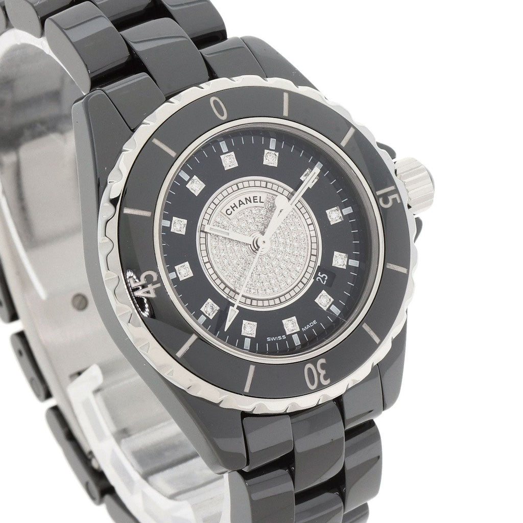 Chanel Center Diamond Watch Ceramic — view 4