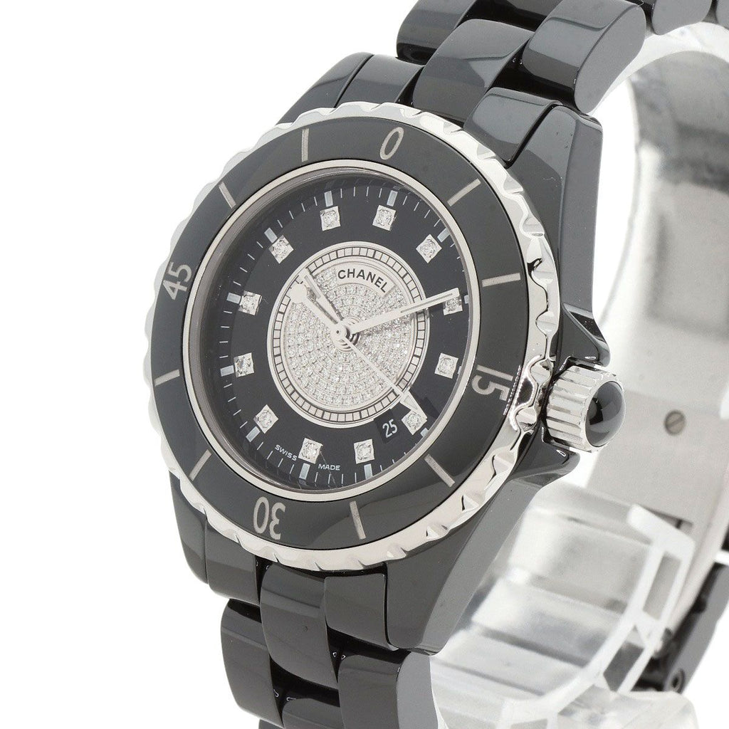 Chanel Center Diamond Watch Ceramic — view 3