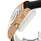 Cartier Tortu LM Diamond Watch 18K Pink Gold Leather — view 5