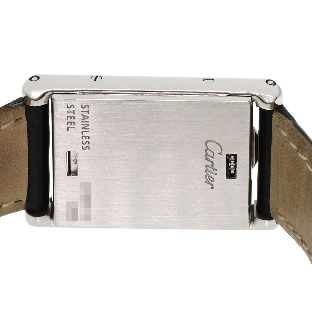Cartier Tank Basculant SM Watch SS Leather — view 8