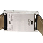 Cartier Tank Basculant SM Watch SS Leather — view 8