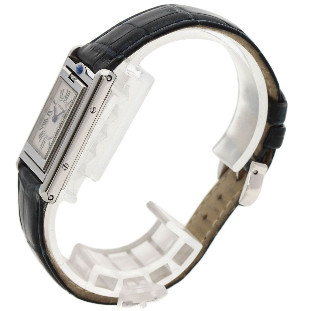 Cartier Tank Basculant SM Watch SS Leather — view 3