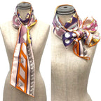Hermes Maxi Twill Colliers de Chiens Collier Chien Long Scarf — view 2