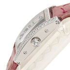 Cartier Tank American Mini Diamond Watch 18K White Gold Leather — view 5