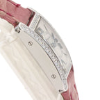 Cartier Tank American Mini Diamond Watch 18K White Gold Leather — view 6