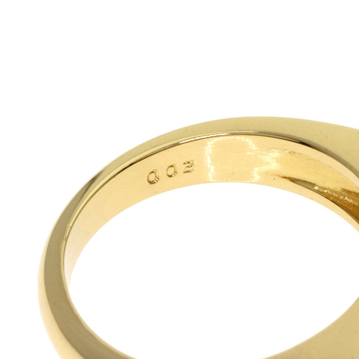 Dior CD Logo Diamond Ring 18K Yellow Gold — view 7