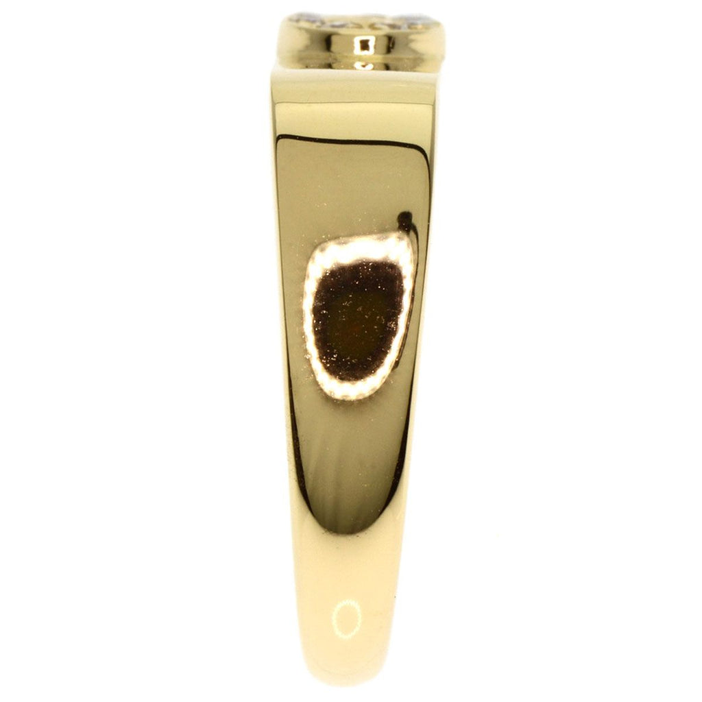 Dior CD Logo Diamond Ring 18K Yellow Gold — view 4