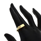 Dior CD Logo Diamond Ring 18K Yellow Gold — view 8