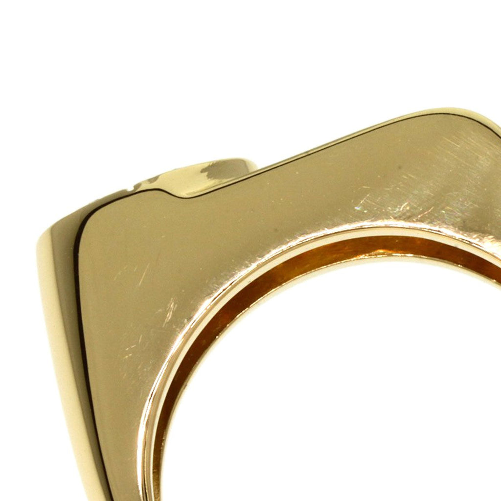 Dior CD Logo Diamond Ring 18K Yellow Gold — view 9