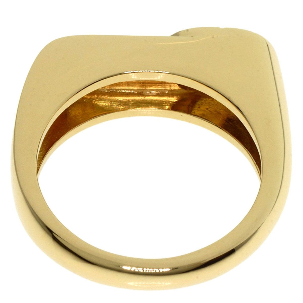 Dior CD Logo Diamond Ring 18K Yellow Gold — view 5