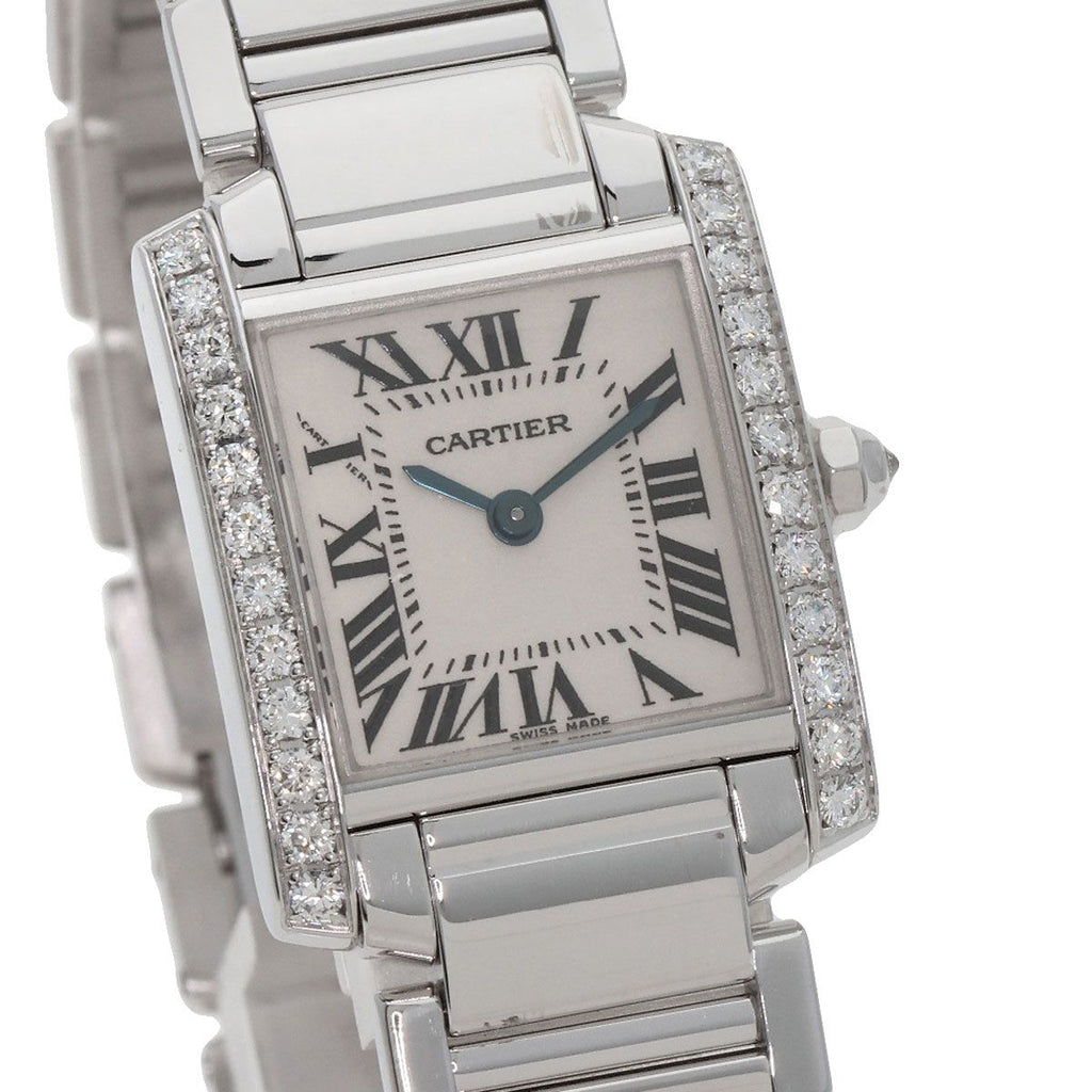 Cartier Tank Francaise SM Watch 18K White Gold — view 4