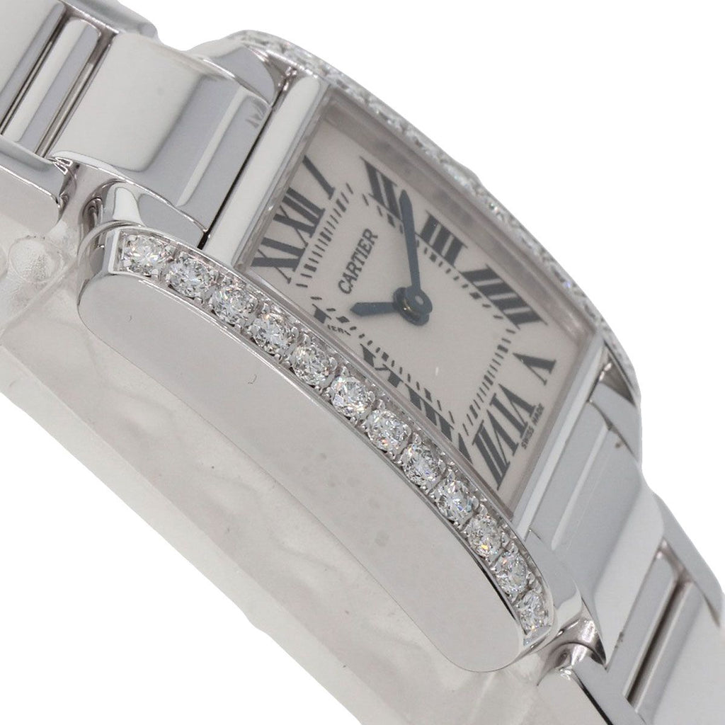 Cartier Tank Francaise SM Watch 18K White Gold — view 6