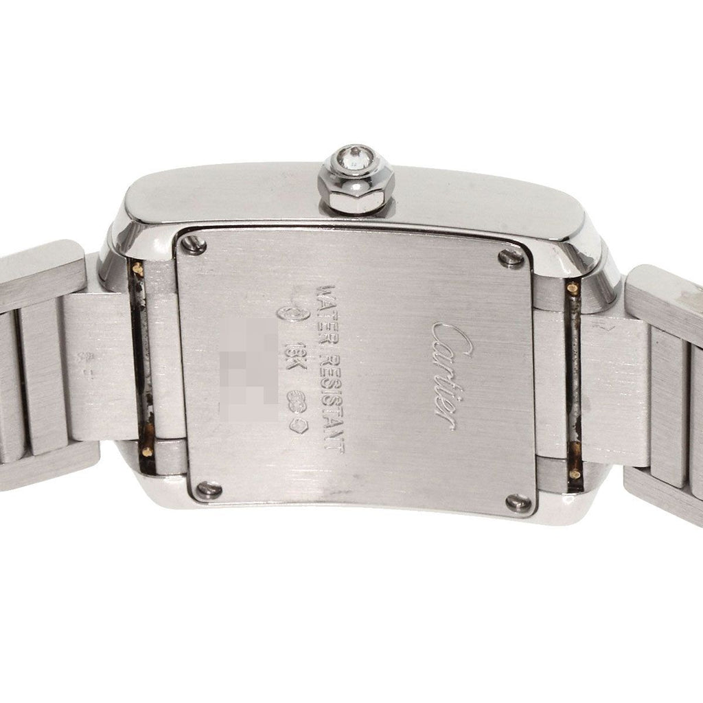Cartier Tank Francaise SM Watch 18K White Gold — view 7