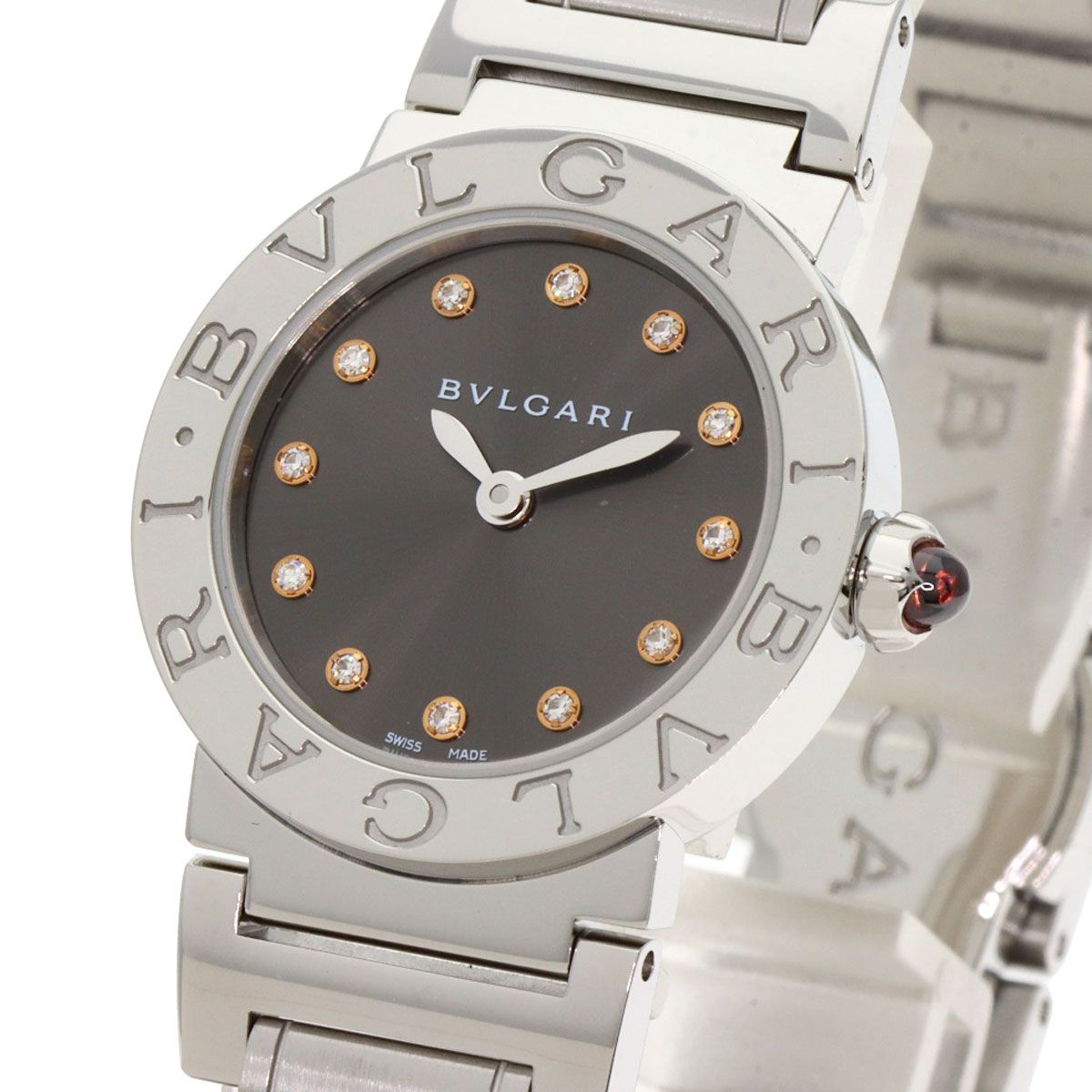 Bvlgari 12 Diamond Watch SS — view 3