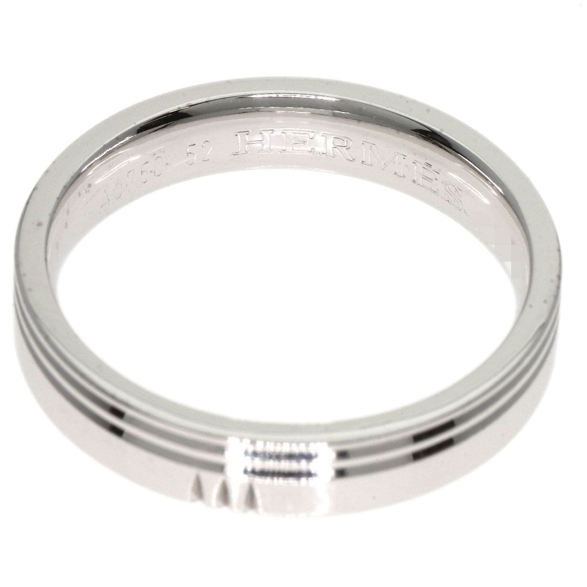 Hermes Alliance Kelly 52 Ring 18K White Gold — view 5