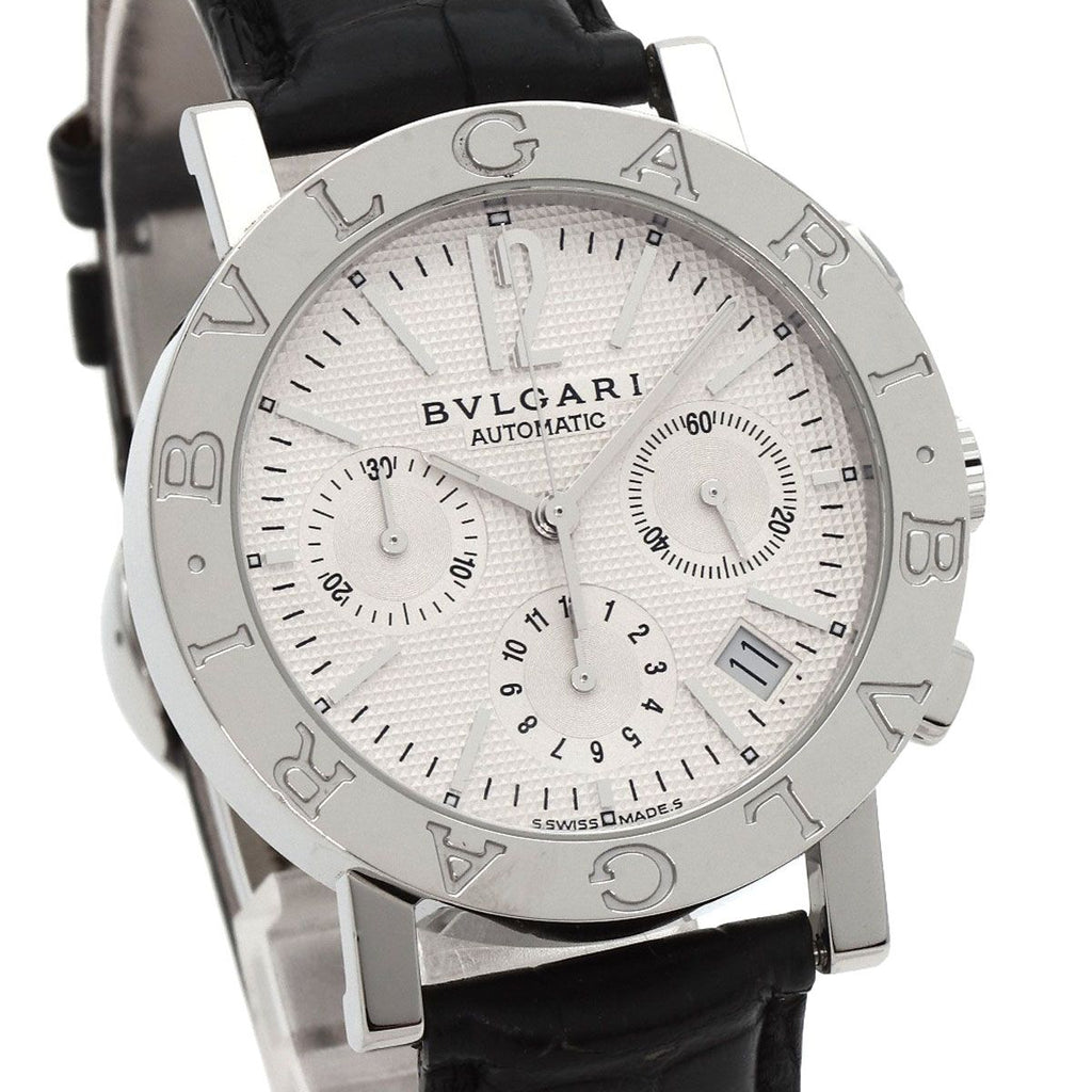 Bvlgari Watch SS Leather — view 4