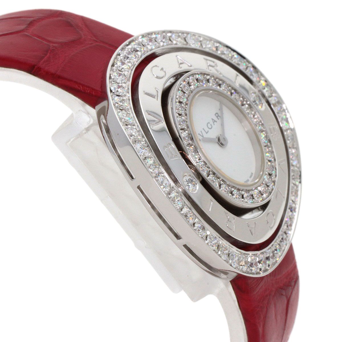 Bvlgari Astra le Cerki Watch 18K White Gold Leather — view 6