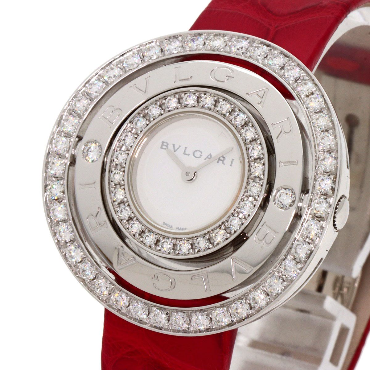 Bvlgari Astra le Cerki Watch 18K White Gold Leather — view 3