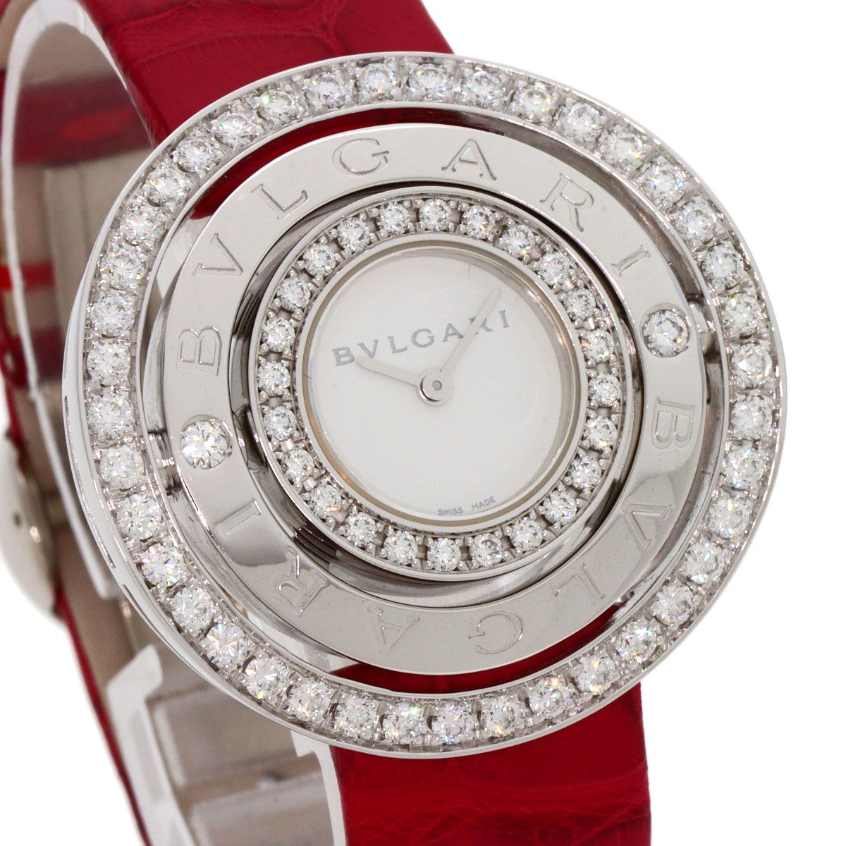 Bvlgari Astra le Cerki Watch 18K White Gold Leather — view 4