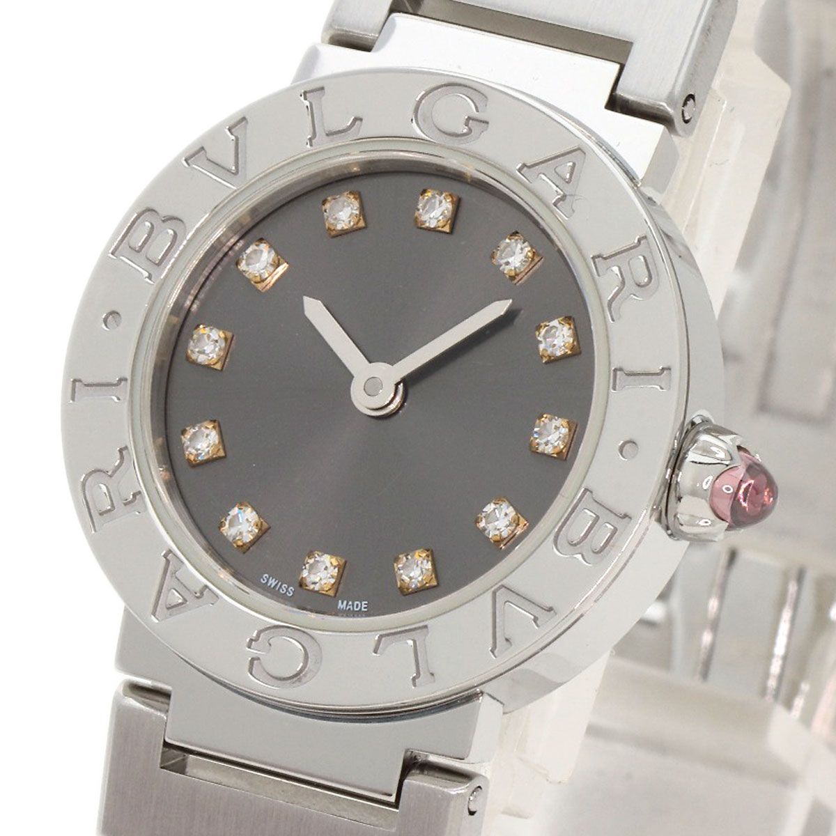 Bvlgari 12 Diamond Watch SS — view 3