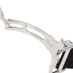 Cartier Tortu LM Case Bezel Diamond Watch 18K White Gold Leather — view 9