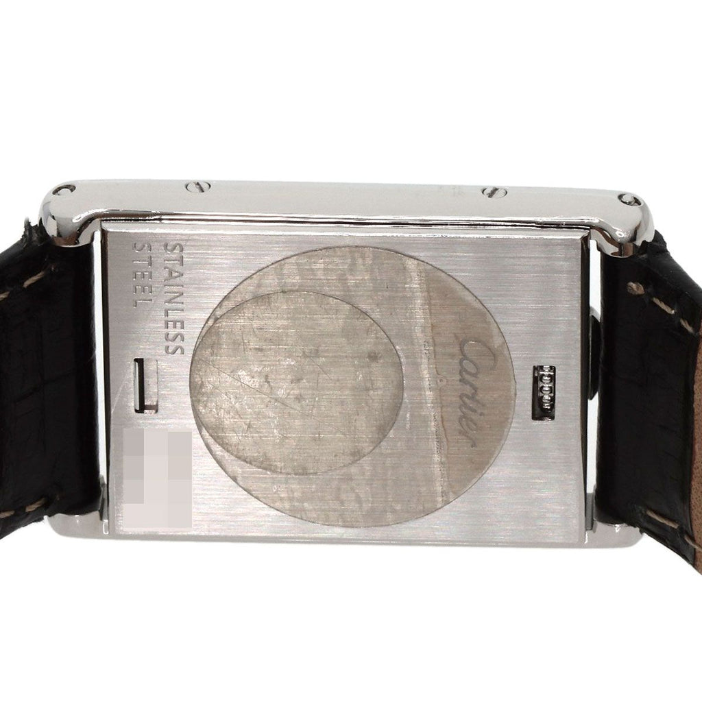 Cartier Tank Basculant MM Watch SS Leather Boys — view 7